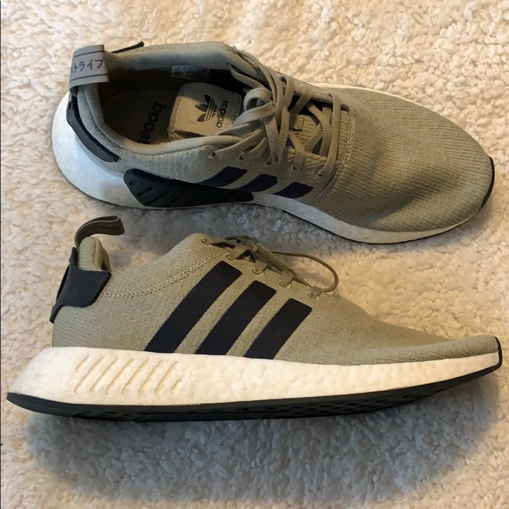 Adidas NMD R2 Tan and Black - Mens 9.5